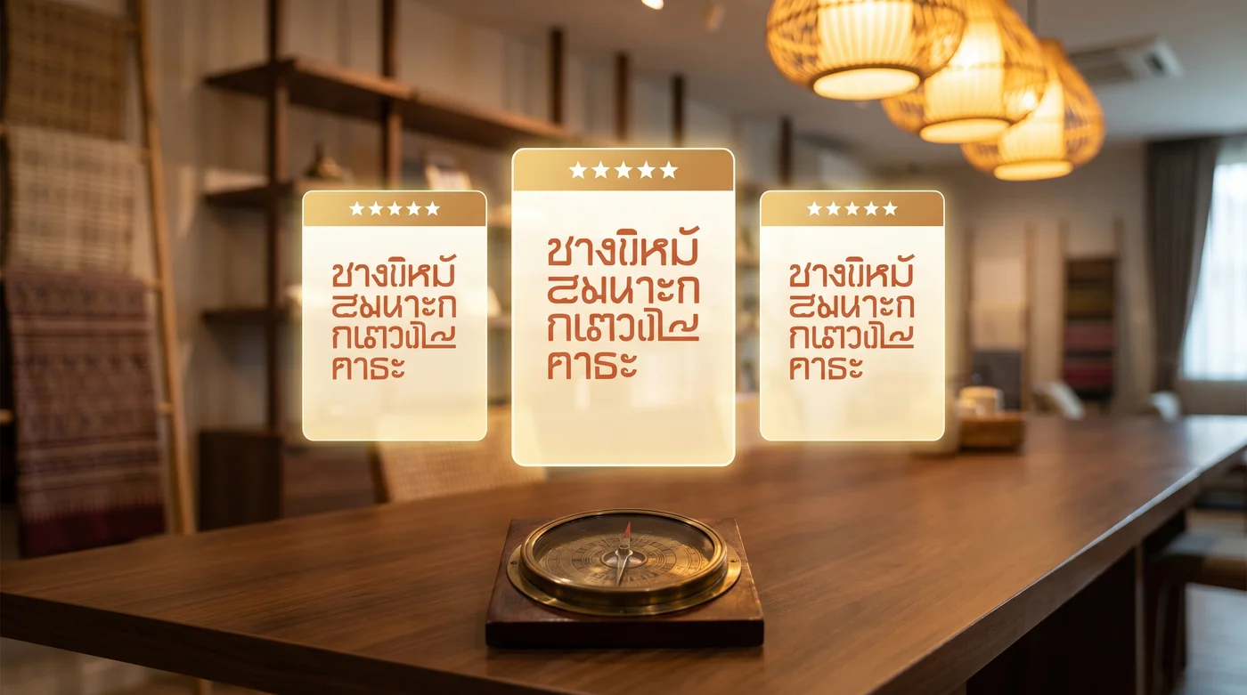 การ์ดรีวิวจากลูกค้าคาเฟ่ ร้านอาหาร คอนโด สำนักงาน โทนอบอุ่น